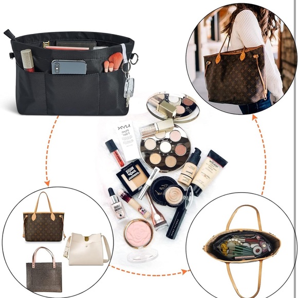 New Vercord Black Premium Nylon XX-Large Purse Organizer Tote - Picture 6 of 9